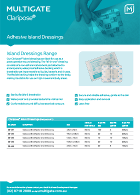 Claripose Adhesive Island Dressings
